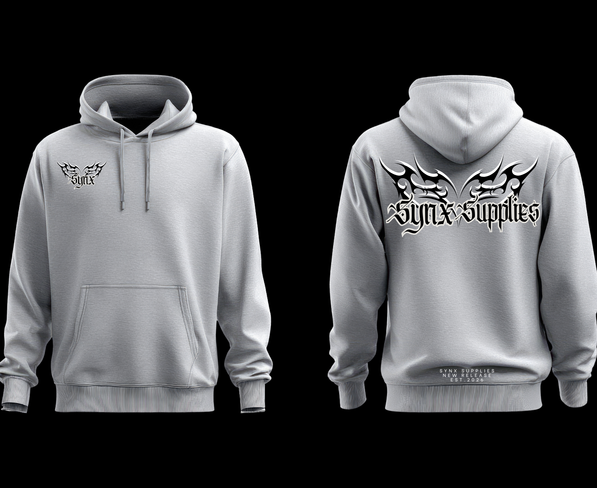 Synx White/Greyish Merch - Hoodie